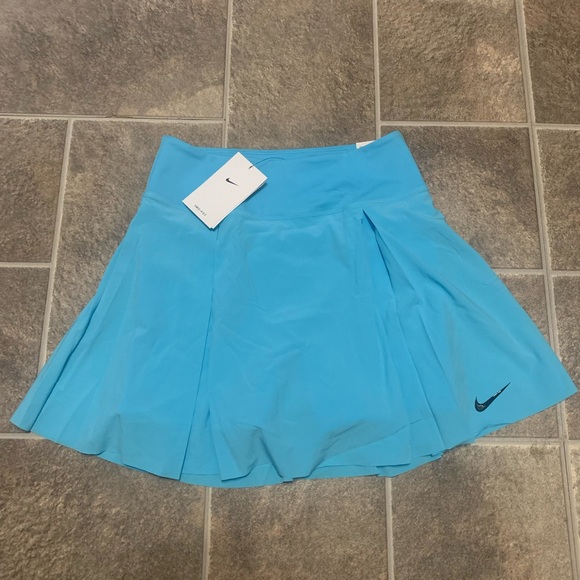 Nike Dri-Fit Golf Skort $75 Baltic Blue Skirt Womens Tennis Pickleball - Picture 1 of 7